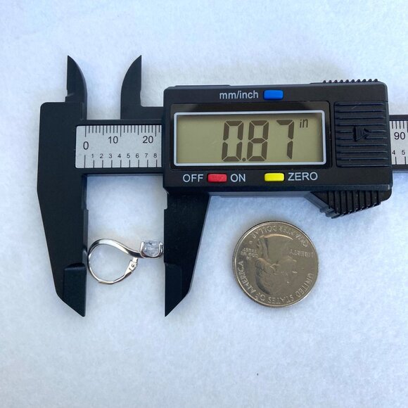 Sterling Silver 925 Round Cubic Zirconia Vermeil Two-tone Leverback Earrings - Picture 15 of 16